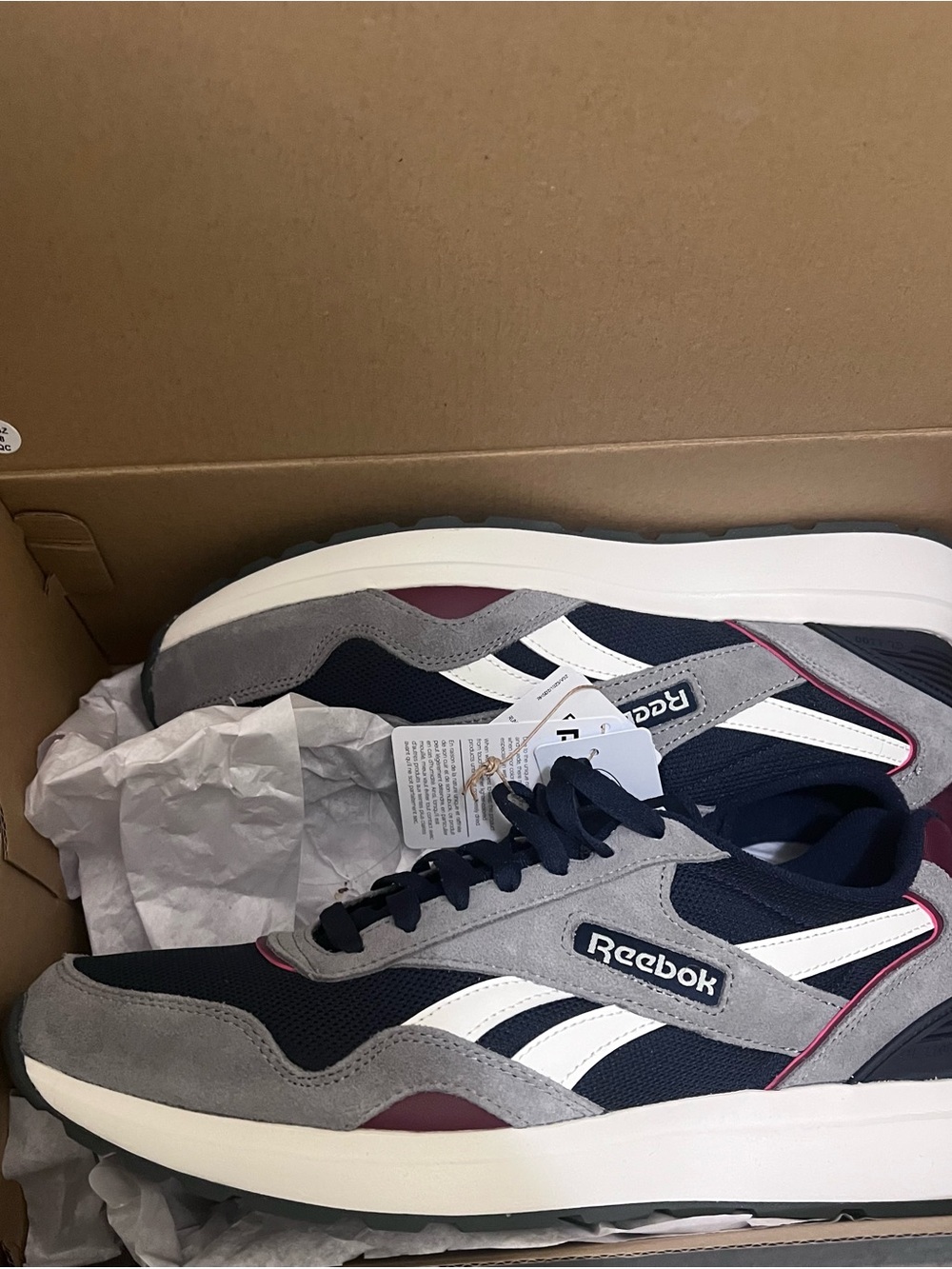 Reebok Luxcomfort Navy Gray White Sneaker